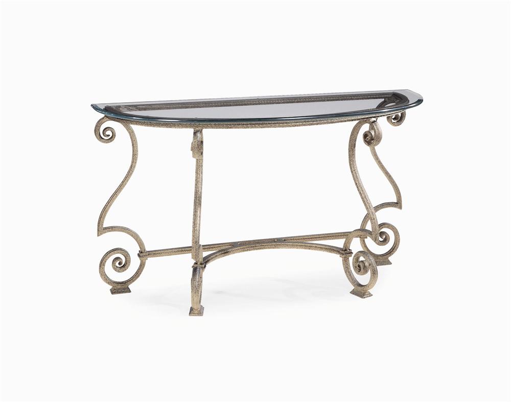 Bernhardt Solano Glass Top Console Table Belfort Furniture Occ